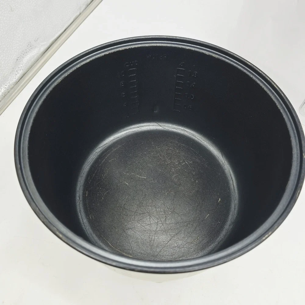 Oster Sunbeam Rice Cooker White 20 Cup Model 4717-000 Metal Bowl Inner Pot